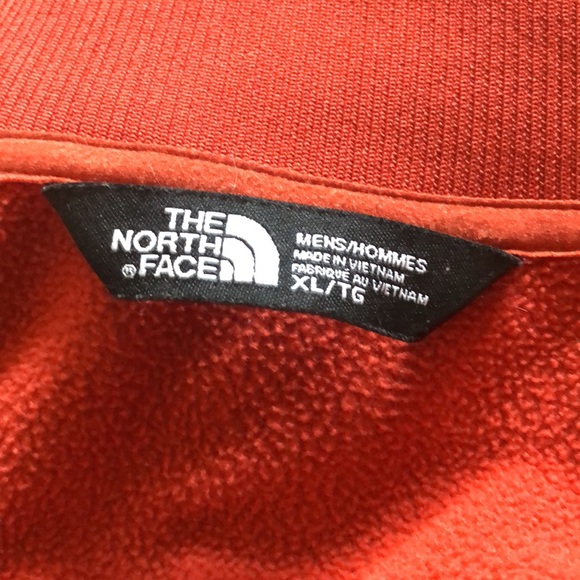 The North Face Men’s Zip Up Jacket orange and brown - Picture 7 of 12